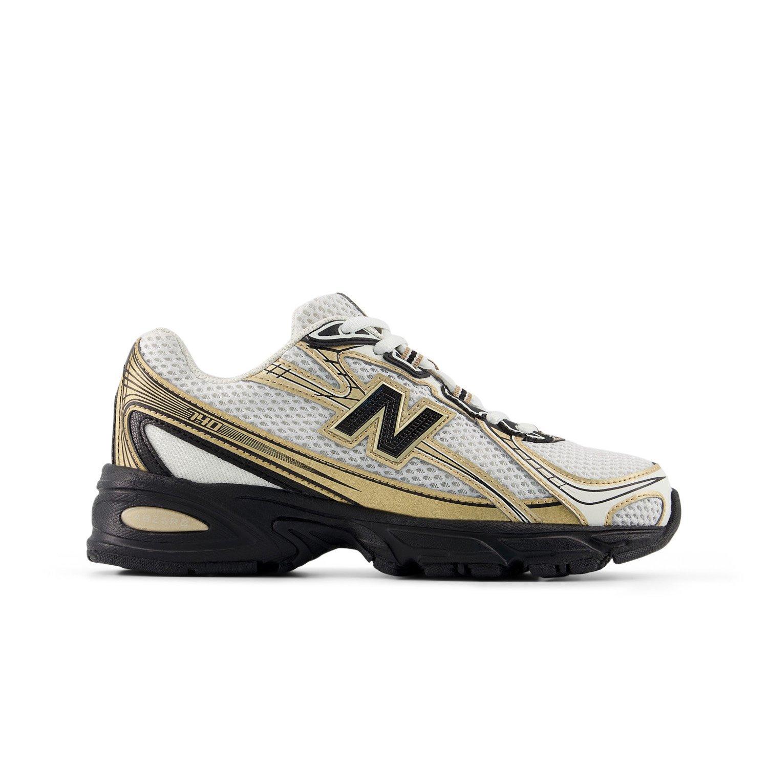 New Balance 740 "White/Gold/Black" Grade School Boys' Shoe